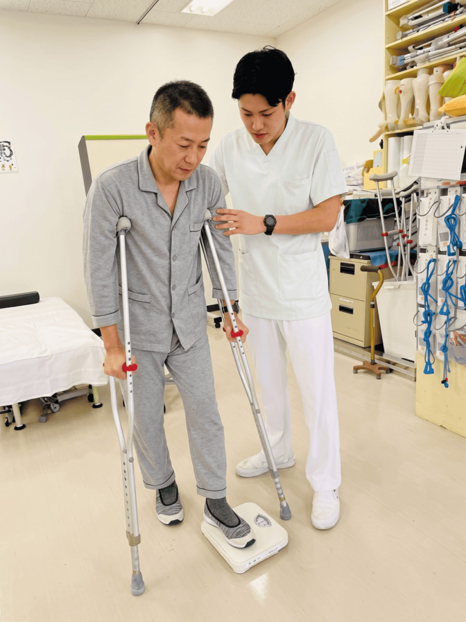 動作訓練の写真